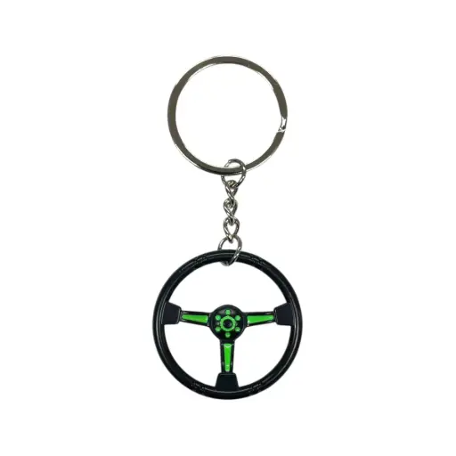 [LLAV/18/GREEN] Llavero de volante verde