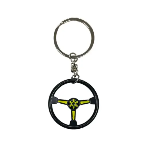 [LLAV/18/YELLOW] Llavero de volante amarillo