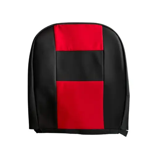 [CUBREVNPS-RD] Cubreasiento rojo de coche cabecera separada con respaldo de vinipiel