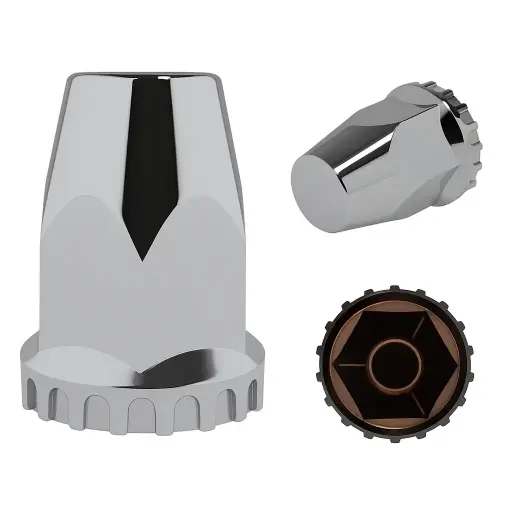 [CAP-P331] Capuchón plástico cromado con base ranurada