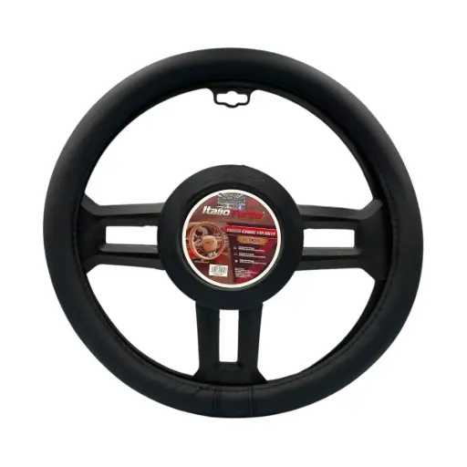 [FVOP06BK-TFI] Cubrevolante de piel automotriz negro