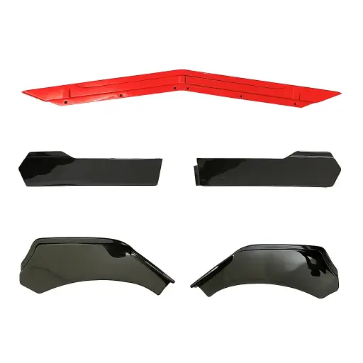 [LIP12R-SAI] Lip delantero universal negro con rojo