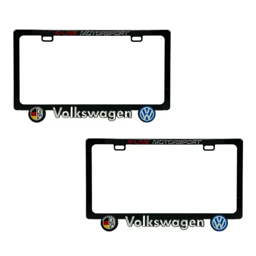 [PRELOGO-VWALM] Portaplaca premium logo VW Alemania