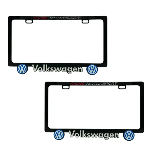 [PRELOGO-VW] Portaplaca premium logo Vw 