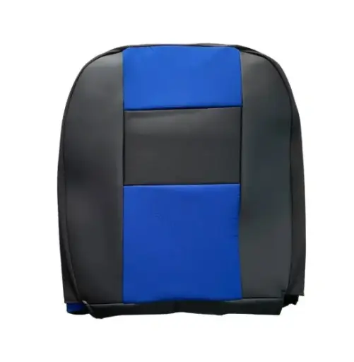 [CUBREVNPS-BL] Cubreasiento azul de coche cabecera separada con respaldo de vinipiel