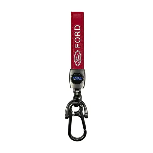 [LLVRM-FORD-RJ] Llavero premium Ford rojo