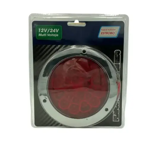 [MULT/6548C/STR/RD] Plafón redondo rojo de 32 LED FlashTruck