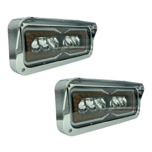 [FAL163-SAI] Faro mega beam rectangular para camión de 16"
