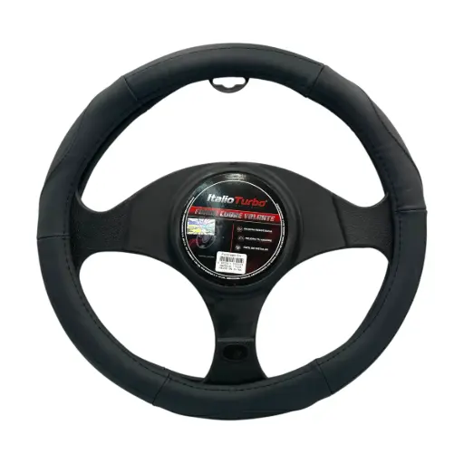 [FVO316BK-TFI] Funda cubrevolante de piel negro 