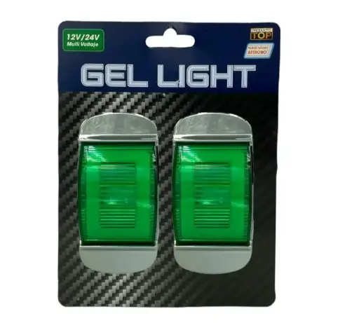 [MULT/6427/GN] Plafón universal verde lateral 8 LED con arillo GEL 
