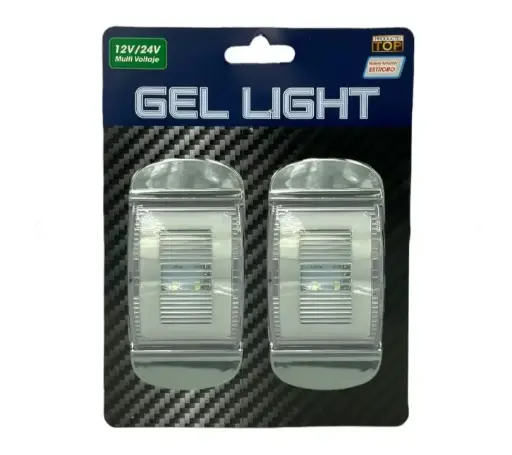 [MULT/6427/ICE BU] Plafón universal azul lateral 8 LED con arillo GEL 