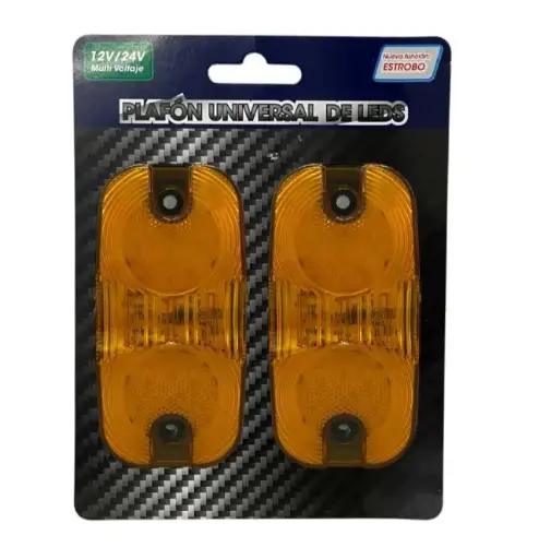[MULT/6331/AM] Plafón universal ámbar lateral 6 LED 