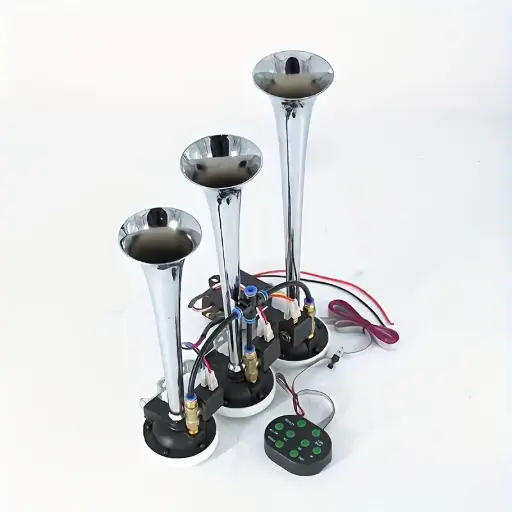 [LD302/8SOUND] Corneta triple metálica de aire de 8 tonos 