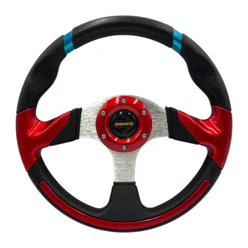 [QC-5113/RED] Volante automotriz rojo 
