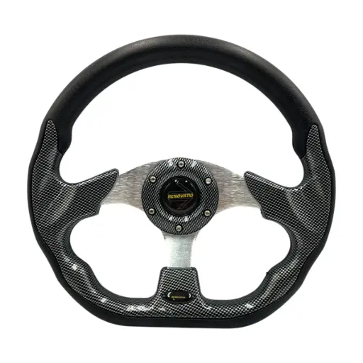 [QC-5156F/CARBON] Volante automotriz fibra de carbono