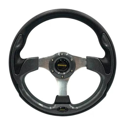 [QC-5156/CARBON] Volante automotriz tipo fibra