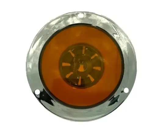 [BAS-001 AMBAR] Plafón ámbar LED y arillo glo (Par)