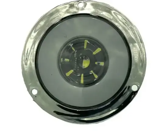 [BAS-001 BLANCO] Plafón blanco LED y arillo glo (Par)