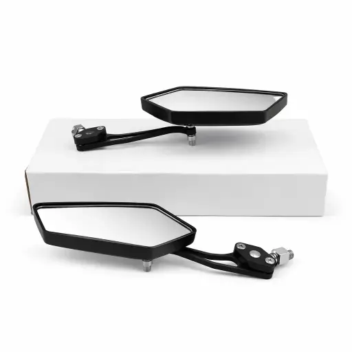 [ES-MU63N]  Espejo para moto universal negro