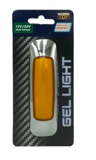 [MULT/6593/AM]  Plafón lateral universal de luz gel ámbar