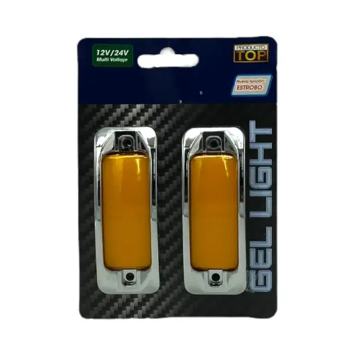 [MULT/6585/AM]  Plafón universal lateral con luz GEL ámbar