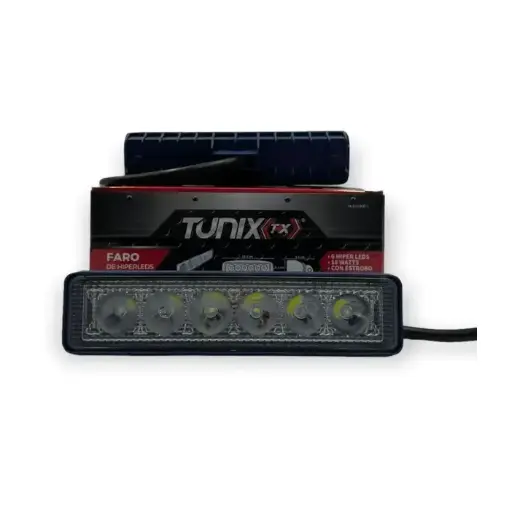 [FA-LH106B] Barra azul de 6 LED con luz blanca y carcaza de color