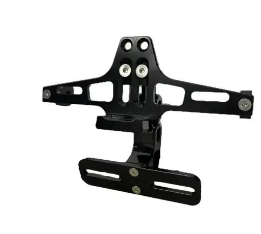 [MA-M202N] Portaplaca negro para moto con luz