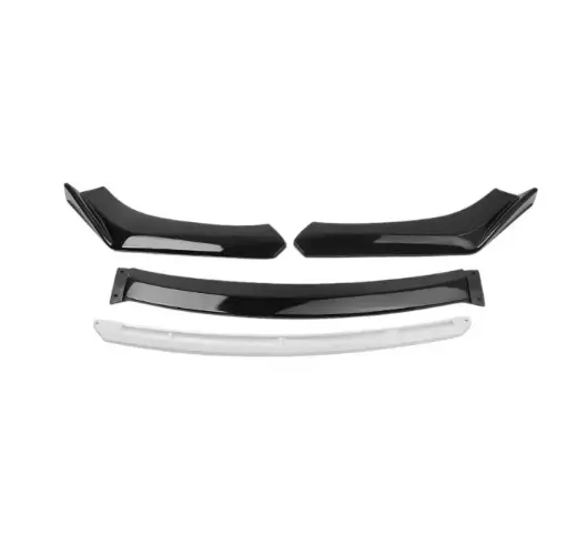 [AD-U183NC] Lip y spoiler negro universal con línea blanca