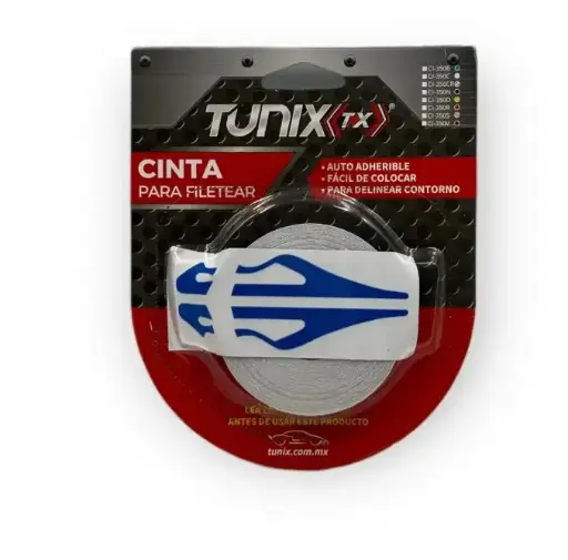 [CI-350B] Cinta decorativa azul tipo Katana gruesa 