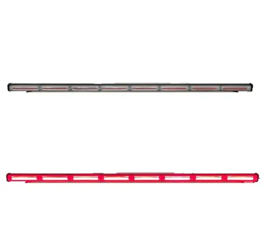 [STR19R-SAI] Barra LED roja de 8 paneles cob con funciones