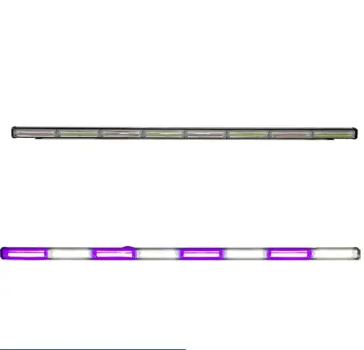 [STR19WP-SAI] Barra LED blanca/morada de 8 paneles cob con funciones