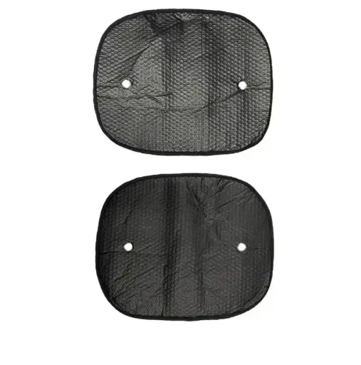 [CO-245N] Cortina lateral negra de aluminio con chupones