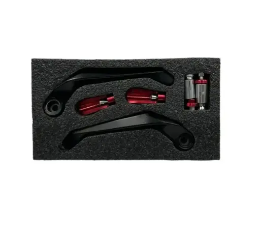 [PU-MCM25R] Cubre puño metálico rojo para moto