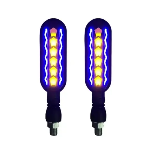 [DJZXD520BY] Direccional LED azul/ámbar Nitro Flash