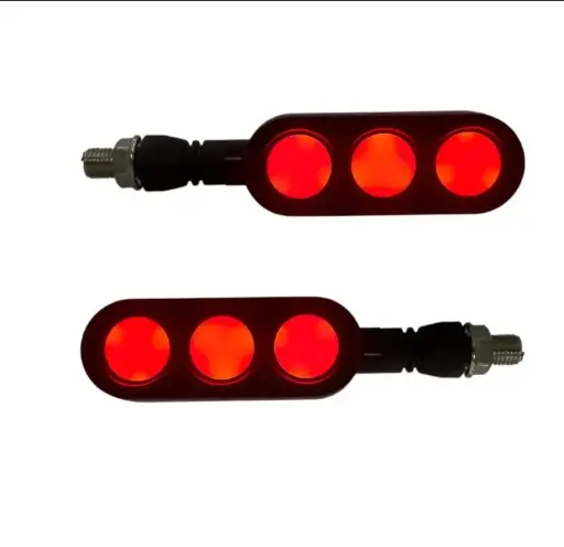 [ZXD175/RD] Direccional de 3 LED moderna rojo