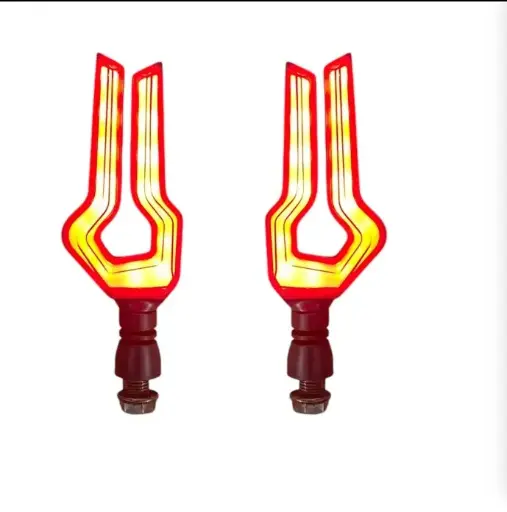 [ZXD127/RD] Direccional futurista universal rojo