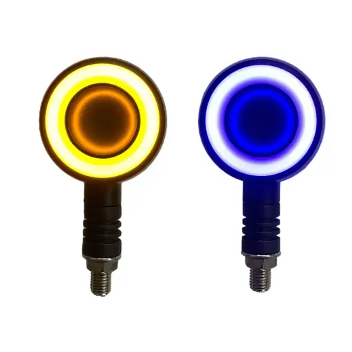 [RS-DIR-0061Y-BU] Direccional secuencial LED tipo rueda de doble vista azul