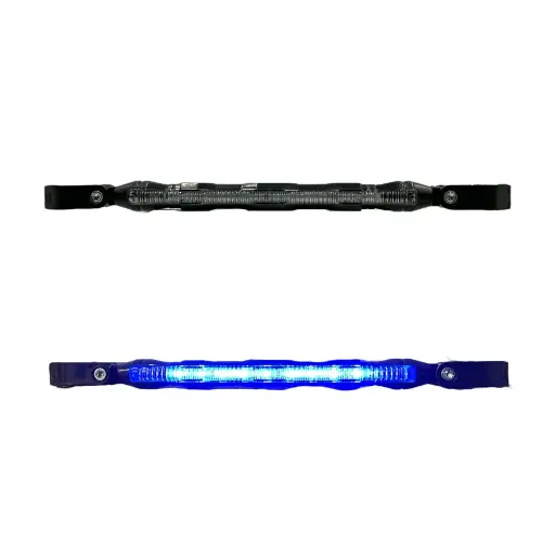 [LT01RGB/BK] Estabilizador negro de manillar para moto con luz RGB 