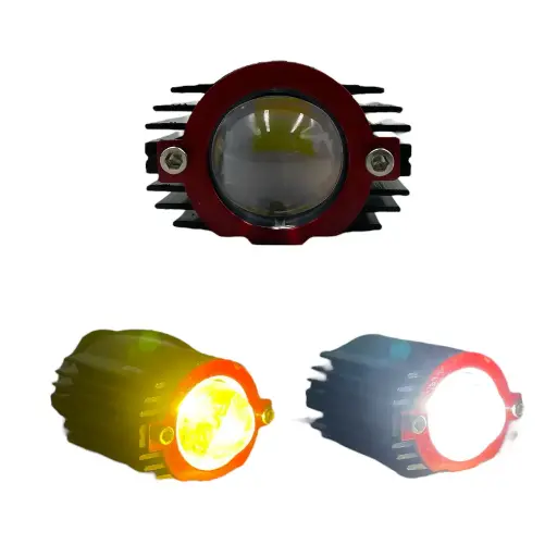 [RS-LED-13145YW-BU-BU] Faro LED azul con lupa bicolor 