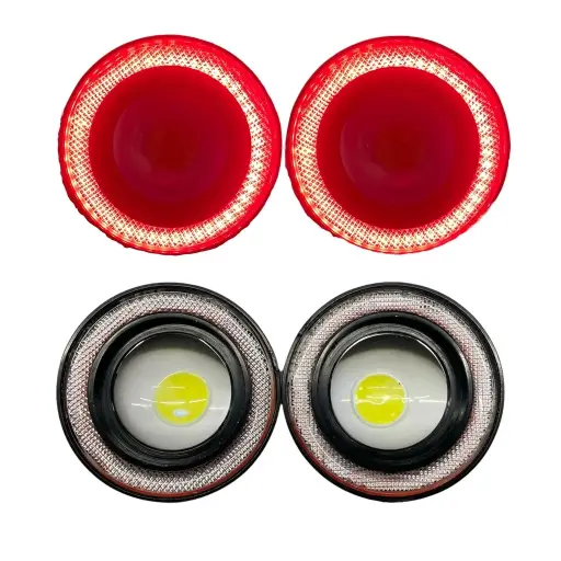 [FA-LHR16LCR] Faro LED redondo con ojo de ángel rojo