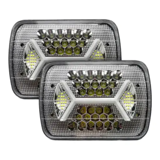 [FAL124W] Unidad de 7 pulgadas con arillo GLO tipo X arillo blanco