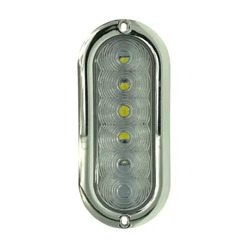 [PLA302CW-SAI] Plafón ovalado blanco de 6" con 6 LED