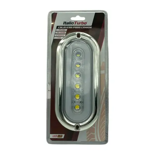 [PLA307CW-SAI] Plafón ovalado blanco con 5 LED y contorno de gel 