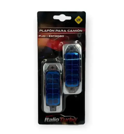 [PLA6515B-RJE] Plafón lateral mini de 12 LED azul