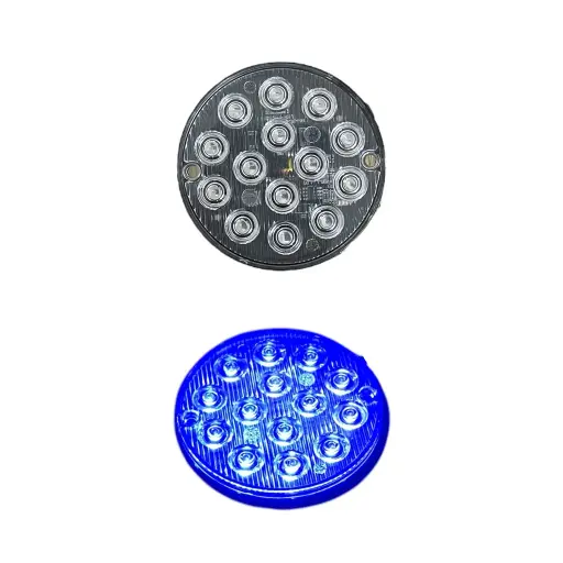 [LA-ER142B] Faro redondo azul de 14 LED con estrobo
