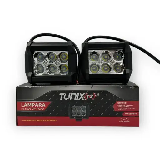 [FA-LH6N] Faro tipo C de 6 LED con carcaza de color negro