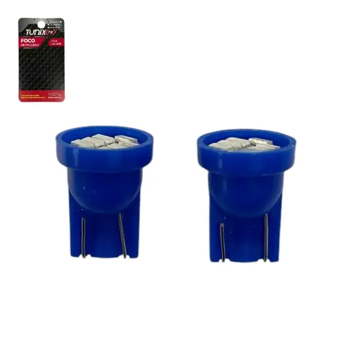 [FO-1587B] Foco de pellizco azul con 8 LED 