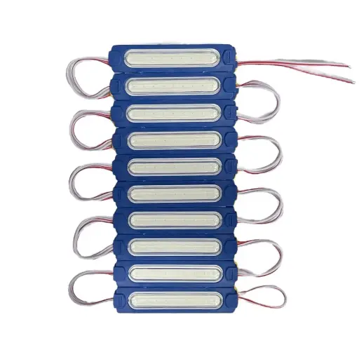 [RS-MOD-4010BU] Modulo azul encapsulado de plasma con 9 LED (tira de 20 piezas)