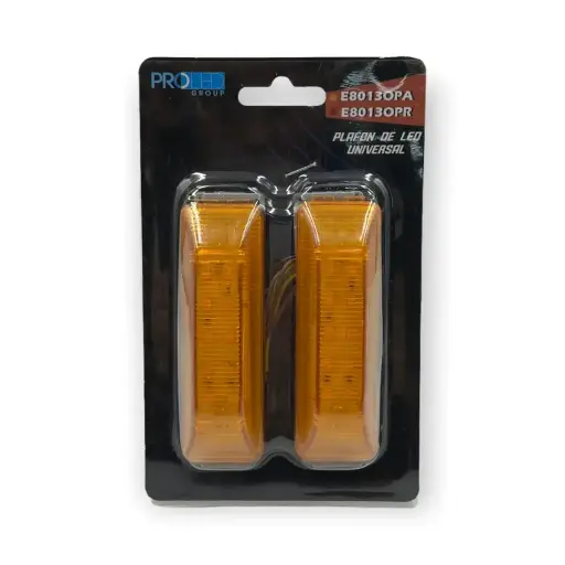 [E8013PA] Par de plafón LED ámbar