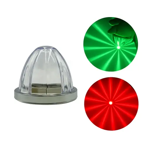 [PLA6757RG-RJE] Direccional para camión efecto de estrella  rojo/verde